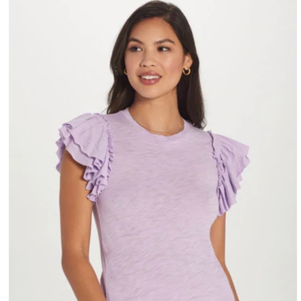 Goldie Lewinter Sleeveless Ruffle Tee - M - NWT